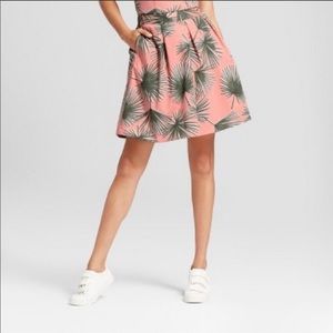 Coral Palm Skirt